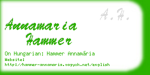 annamaria hammer business card